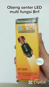 Obeng Senter LED Multi Fungsi 8in1 / Multifungsi 8 in 1