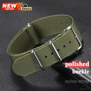 Polished Matte Buckle Nylon for Military Watch Band 18mm 20mm 22mm Universal Replacement Watchband for Omega Women Men Bracelets