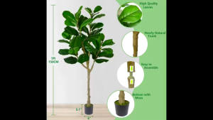 【Lucky fortune/Successful career】 Artificial Plants big size 120/160/180cm artificial plants home display decor plants  Fake Plant For Indoor House Home Wedding Office Decoration