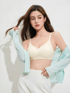 SANFU | Wireless Comfortable B Cup Lift Bra Modal Ripple Edge