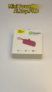 2025 Capsule Portable Power Bank 5000mAh Dual USB-C/Lightning Compatible with Apple & Android - White