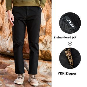Jeep | Jeep Mens Outdoor Casual Pants Autumn Season Breathable Washed Cotton Straight Leg Long Trousers Elastic Business West Pants