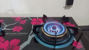 Kompor Niko Reflection Next-Sakura: Kompor Gas 2 Tungku & Kaca Tahan Panas