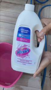[เลือกปริมาณด้านใน] Vanish Liquid แวนิช ผลิตภัณฑ์ขจัดคราบชนิดน้ำ คริสตัล ไวท์ 1000 มล.สำหรับผ้าขาว