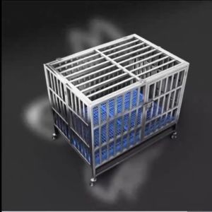 กรงสุนัขสแตนเลส 304 กรงสุนัขใหญ่ กรงสแตนเลส กรงสัตว์เลี้ยง กรงหมา กรงสัตว์เลี้ยง แข็งแรง ทนทาน กรงเหล็กถอดได้ กรงเหล็กมีถาดรองรับ กรงสุนัขสแตนเล