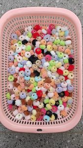 100pcs Mote Pompom | Manik Bulu | Pompom Bandul 20mm