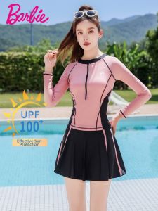 Barbie(Barbie Collector) | Bộ Đồ Bơi Dài Tay Chống UV Gọn Gàng 2 Mảnh