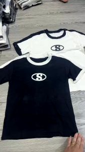 Áo Thun Baby Tee In Chữ S Kẻ Viền Cực Đẹp SC-S3