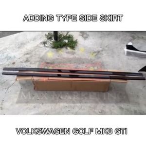 VOLKSWAGEN GOLF MK8 /MK8 GTI ADDING TYPE SIDE SKIRT ABS SKIRT LIP BODYKIT (CARBON LOOK/PIANO BLACK)