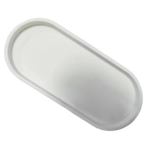 1Pc Oval Bathroom Tray Silicone Bathroom Tray Decorative Storage Tray Toiletries Storage Tray Jewelry Storage Tray Jewe
