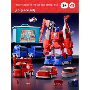 FUZAO | Magnetic Robot Transforming Toy Car for Boys 3-6 Years Old