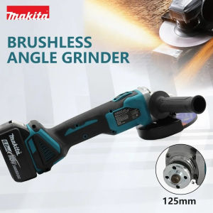 Makita | New Makita DGA404 Brushless Lithium Electric Angle Grinder 18V 125mm Rechargeable Cutting Machine High Power Machine Power Tool