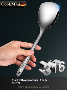 Antibacterial Miniature Stainless Steel 316L Kitchen Utensil for Outdoor Camping Cooking Stir-Fry Egg Flipper Household Use
