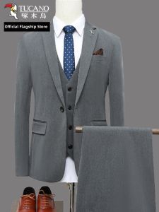 TUCANO | Mens Business Formal Suit Wedding Groom Tuxedo Autumn Winter New Design