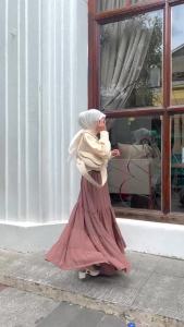 Rok Susun Jumbo Rok Wanita | Rok Tutu Bawahan Wanita Rok Panjang Model Payung - Rok Wanita Terbaru Viral Dewasa Remaja Ootd Style Kekinian - Rok Putih Korean Style Bawahan Wanita Dewasa Rok Terbaru 2024 Rok Susun