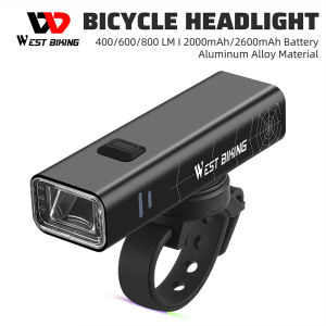 Tây đi xe đạp 400lm/600LM/800LM đèn pha xe đạp Type-C sạc xe đạp đèn đầu xe Đèn pin siêu nhẹ ngoài trời thiết bị không thấm nước đi xe đêm