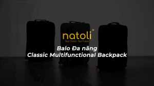 Cặp sách đi học cấp 2 cấp 3 NATOLI Cặp đa năng Balo đa năng nhiều ngăn BST Classic Multifunctional Backpack B17
