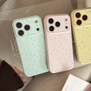Korean Splash-ink Full Screen Colorful Star Pattern Phone Case For iPhone 17 16 15 14 13 12 Pro Max Shockproof Bumper Soft Cover