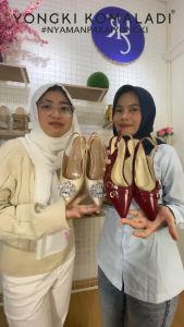 [ ORIGINAL ] YONGKI KOMALADI COURTNEY - BUSTONG OL-ENDR7509-22 LADIES HITAM / IVORY / SILVER