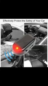 Đèn Báo Động Giả Lập Năng Lượng Mặt Trời Cho Ô Tô Đèn LED Xanh/đỏ Nhấp Nháy Không Dây Dùng Để Trang Trí Và Bảo Vệ Xe Hơi