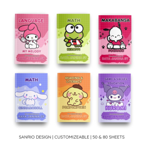 Sanrio Notebook | Personalized Notebooks for Kids | 5pcs per pack 50-80Lvs | Writing Composition