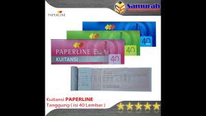 Buku Kuitansi Paperline Ukuran Tanggung isi 40 Lembar / Bukti Kwitansi KT 40 T Sedang