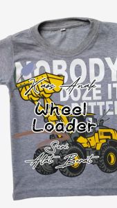Kaos Anak Laki-Laki Motif Alat Berat Bahan Katun Untuk Anak Dan Balita Usia 1 2 3 4 5 6 Tahun