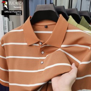 TUCANO | Summer Short Sleeve Striped Polo Shirt