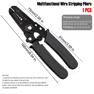 Multifunctional Wire Stripper Electric Wire Stripping Pliers for Cable Cutting Crimping AWG10-22 Electrical Repair Hand Tools