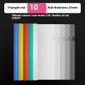 30 Folders Transparent Slide Grip Report Cover A4 Bar File Folder Triangle Pole Folder Large Capacity File Test Paper Book Wallet Contract Resume Folder Student Sheet Music Folder Insert Office Supplies Loose-Leaf Binder. 