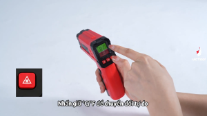 Máy đo nhiệt độ hồng ngoại -50~650℃nhiệt kế hồng ngoại kỹ thuật số không tiếp xúc màn hình LCD