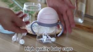PMB Botol Minum Anak Viral 280ML Botol Air Minum Anak Bayi Karakter Hewan Gelas Anak Balita Training Cup Baby Warna Pastel Botol Minum 280 ML