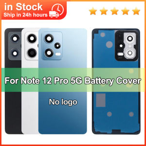 Glass Back Cover For Xiaomi Redmi Note 12 Pro 5G Battery Cover Rear Housing Panel+Camera Lens Replacement 23013RK75C 22101316G