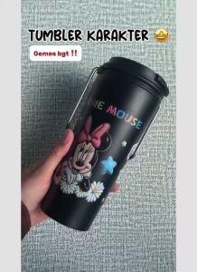 Termos Tumbler Karakter BZ-2358 Tumbler Minum Tahan Panas Mug Coffee 450ML BPA Free