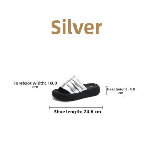 Josiny | Womens Summer Slip On Flip Flops Thick Soles