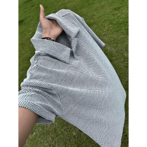 LIUBU | Textured Polo Style T-shirt Thin and Breathable Half Sleeve