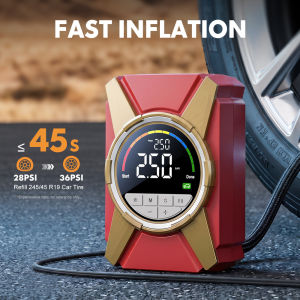 Upgraded 12V Tire Inflator Portable Air Compressor 150PSI Digital Car Air Pump for SUV Truck Moto Bike Bicycle Balls Inflatable