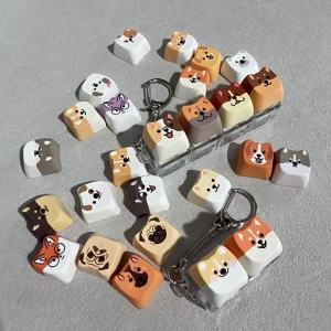 Mèo Dễ Thương Nút Thư Giãn Keycap Kawaii 4 Phím Bàn Phím Fidget Đồ Chơi Di Động Móc Khóa Túi Thời Trang Quyến Rũ Cho Bạn Bè Quà Tặng
