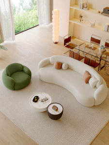 Cream Colored Modern Sofa