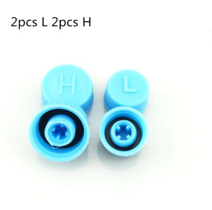 Car Air Conditioner Refrigerant Dust Cover Valve Core Caps High Low Side Port Cap Auto High Low Pressure Caps Accessories