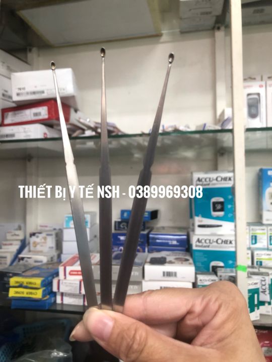 Thìa lấy dáy ráy tai,dụng cụ cuvet đặc (Lấy dáy ráy Tai mũi họng ), cây ...