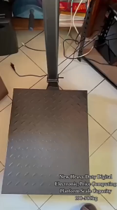 Timbangan Digital Besi 150Kg + LCD Menyala Hijau - Baterai Charger