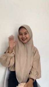 Ikat Rambut Cepol Jumbo 18CM Hijab Scrunchie Tile Premium Anti Pusing Bervolume RB013