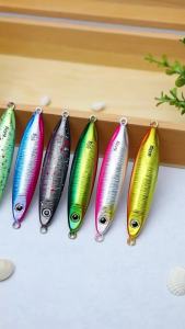 TAIYU 60g Metal Jig Fishing Lure Micro Jigging Lures Sinking Wobblers Jigs for Sea Fishing Lure Luminous Artificial Hard Bait