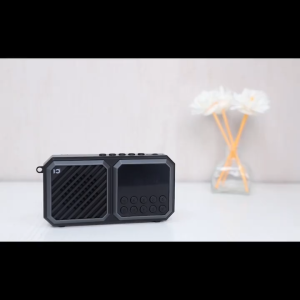 SD-F5 SHIDU BLUETOOTH SPEAKER | 5W | LED DSPL | BT | FM | TF | USB | AUX | REC | SILVER