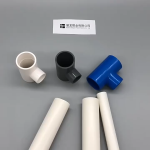 100pcs PVC Blue Water Fittings 1/2" Threadless tee.