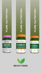 Pure Nutrition Garlic Plus Coleus Capsules for Heart Health & Blood Pressure Support - 60 Count Cholesterol & Blood Pressure Care