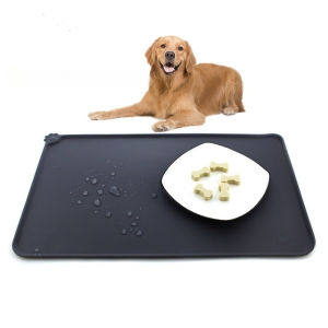 High Quality Waterproof Non-slip Pet Mat Dog Feeding Pad Easy To Clean Silicone Pet Food Mat Table Mat Large Placemat