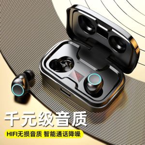 Wireless Bluetooth Earphones Fingerprint Touch Control Noise Reduction Long Battery Life Invisible Comfortable for Android Universal New Model
