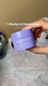GLAD2GLOW Moisturizer Cream Blueberry 5x Ceramide Skin Barrier Menghidrasi Melembabkan 30g XX322